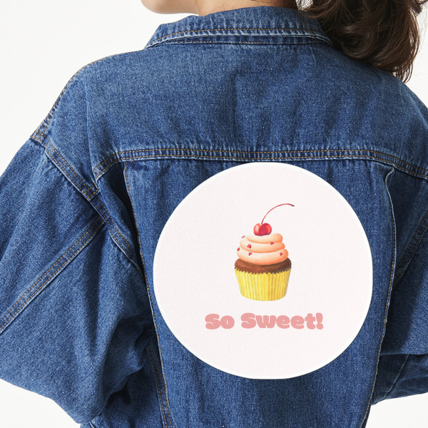 Custom Sweet Cupcakes Twill Iron On Patch - Custom Shape - 3XL - Set of 4 (Personalized)