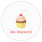 Sweet Cupcakes Drink Topper - Medium - Single