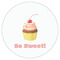 Sweet Cupcakes Drink Topper - XLarge - Single