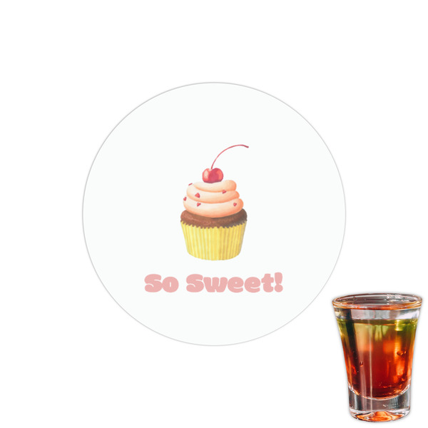 Custom Sweet Cupcakes Printed Drink Topper - 1.5" (Personalized)