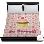 Sweet Cupcakes Duvet Cover - Full / Queen w/ Name or Text