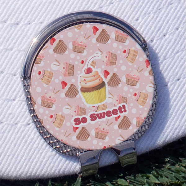 Custom Sweet Cupcakes Golf Ball Marker - Hat Clip