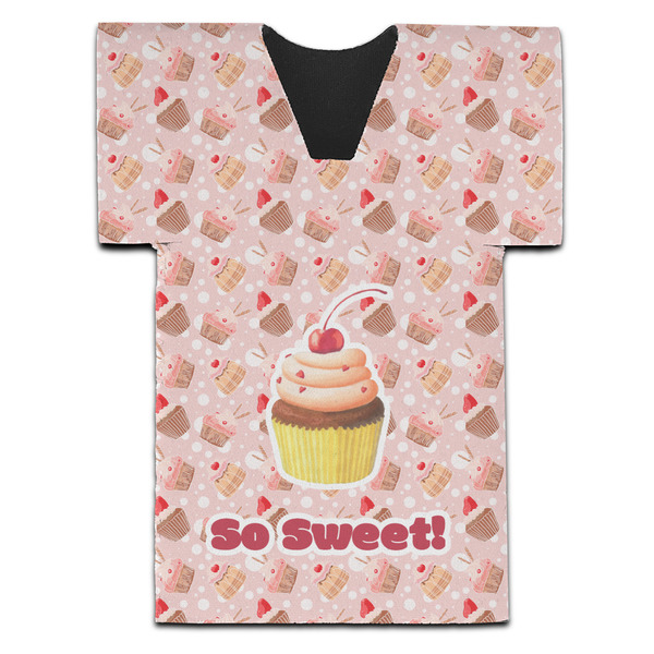 Custom Sweet Cupcakes Jersey Bottle Cooler (Personalized)