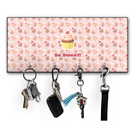 Sweet Cupcakes Key Hanger w/ 4 Hooks w/ Name or Text