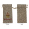 Sweet Cupcakes Large Burlap Gift Bags - Front Approval