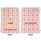 Sweet Cupcakes Large Laundry Bag - Front & Back View