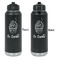 Sweet Cupcakes Laser Engraved Water Bottles - Front & Back Engraving - Front & Back View