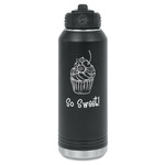 Sweet Cupcakes Water Bottles - Laser Engraved - Front & Back (Personalized)