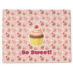 Sweet Cupcakes Single-Sided Linen Placemat - Single w/ Name or Text