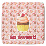 Sweet Cupcakes Memory Foam Bath Mat - 48"x48" w/ Name or Text