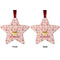 Sweet Cupcakes Metal Star Ornament - Front and Back