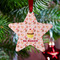 Sweet Cupcakes Metal Star Ornament - Lifestyle