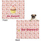 Sweet Cupcakes Microfleece Dog Blanket - Large- Front & Back