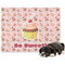 Sweet Cupcakes Microfleece Dog Blanket - Large