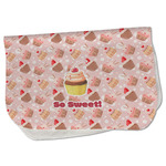 Sweet Cupcakes Burp Cloth - Fleece w/ Name or Text