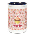 Sweet Cupcakes Ceramic Pencil Holders - Blue