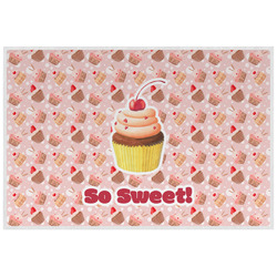 Sweet Cupcakes Laminated Placemat w/ Name or Text
