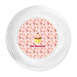 Sweet Cupcakes Plastic Party Dinner Plates - 10" (Personalized)