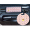 Sweet Cupcakes Round Luggage Tag & Handle Wrap - In Context