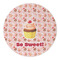 Sweet Cupcakes Round Paper Coaster - Approval