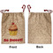 Sweet Cupcakes Santa Bag - Approval - Front