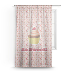 Sweet Cupcakes Sheer Curtain - 50"x84" (Personalized)