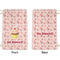 Sweet Cupcakes Small Laundry Bag - Front & Back View