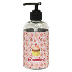 Sweet Cupcakes Plastic Soap / Lotion Dispenser (8 oz - Small - Black) (Personalized)