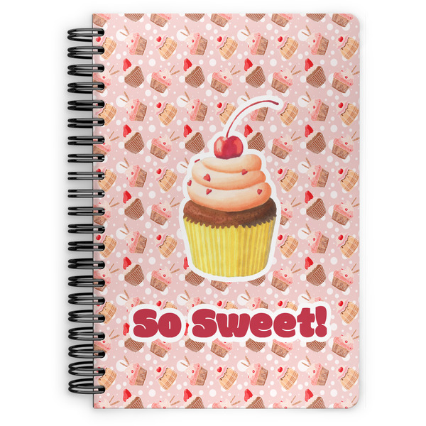 Custom Sweet Cupcakes Spiral Notebook (Personalized)