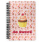 Sweet Cupcakes Spiral Journal Large - Front View
