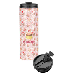 Sweet Cupcakes Stainless Steel Skinny Tumbler - 16 oz (Personalized)
