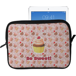 Sweet Cupcakes Tablet Case / Sleeve - Large w/ Name or Text