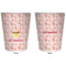 Sweet Cupcakes Trash Can White - Front and Back - Apvl