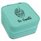 Sweet Cupcakes Travel Jewelry Boxes - Leatherette - Teal - Angled View