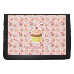 Sweet Cupcakes Trifold Wallet w/ Name or Text
