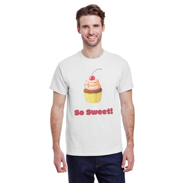 Custom Sweet Cupcakes T-Shirt - White - Medium (Personalized)