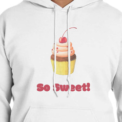 Sweet Cupcakes Hoodie - White - Small (Personalized)
