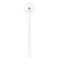 Sweet Cupcakes White Plastic 5.5" Stir Stick - Round - Single Stick