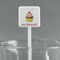 Sweet Cupcakes White Plastic Stir Stick - Square - Main