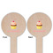 Sweet Cupcakes Wooden 6" Food Pick - Round - Double Sided - Front & Back