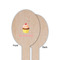 Sweet Cupcakes Wooden Food Pick - Oval - Single Sided - Front & Back