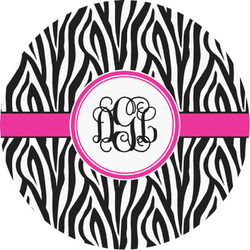 Zebra Print Multipurpose Round Labels - 1" (Personalized)