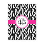 Zebra Print Wood Print - 11x14 (Personalized)