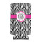 Zebra Print 12oz Tall Can Sleeve - FRONT