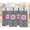 Zebra Print 12oz Tall Can Sleeve - Set of 4 - LIFESTYLE