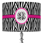 Zebra Print 16" Drum Lamp Shade - Fabric (Personalized)