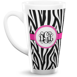 Zebra Print 16 Oz Latte Mug (Personalized)