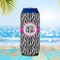 Zebra Print 16oz Can Sleeve - LIFESTYLE