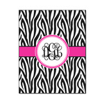 Zebra Print Wood Print - 16x20 (Personalized)