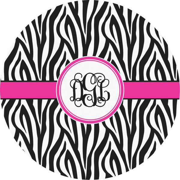 Custom Zebra Print Multipurpose Round Labels - 2" (Personalized)